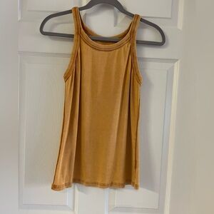 Baci organic cotton tank top. 95% cotton 5% elastic. Navy. EUC! Size Large.